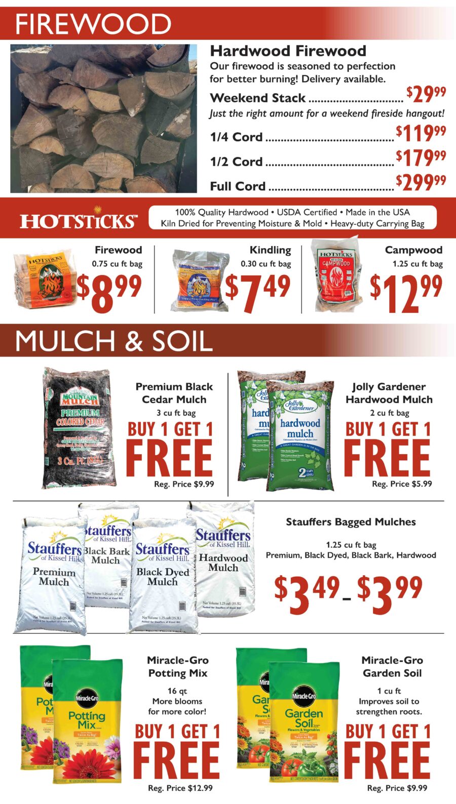Print weekly specials stauffers of kissel hill
